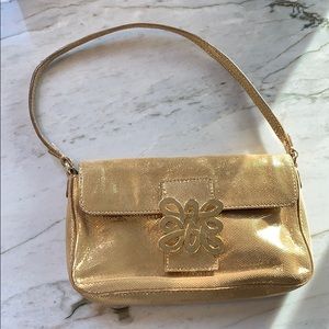 Kate Spade - vintage gold lame purse